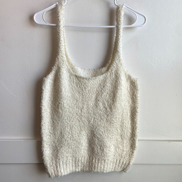 NWOT Skims Cream Cozy Knit Tank Top - Picture 3 of 8